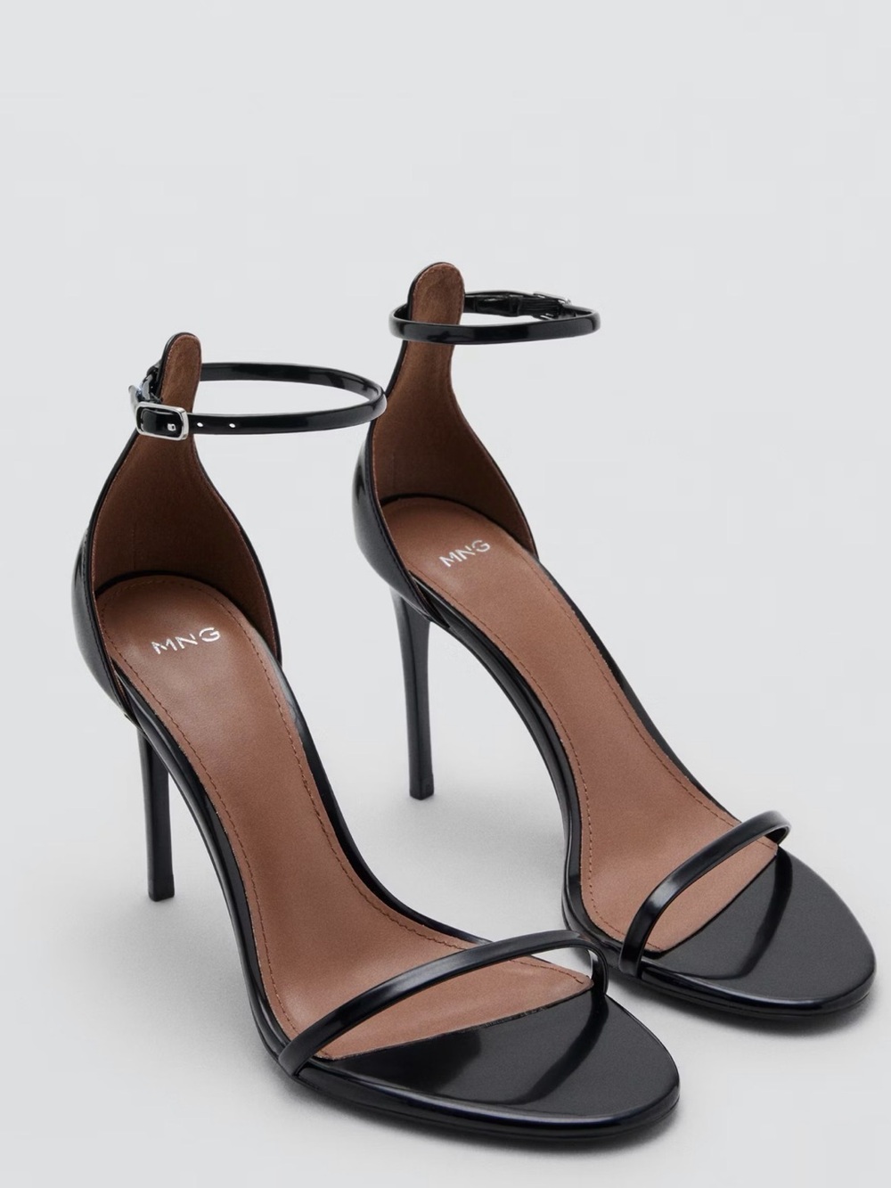 Mango Black Patent Leather Heels